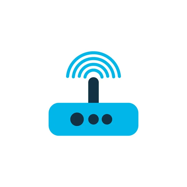 Modem icon colored symbol. Premium quality isolated router element in trendy style. — Stock Photo, Image