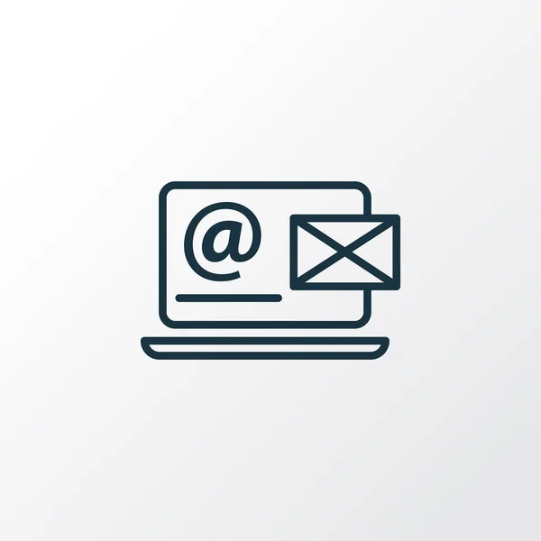 Contact form icon line symbol. Premium quality isolated email element in trendy style.