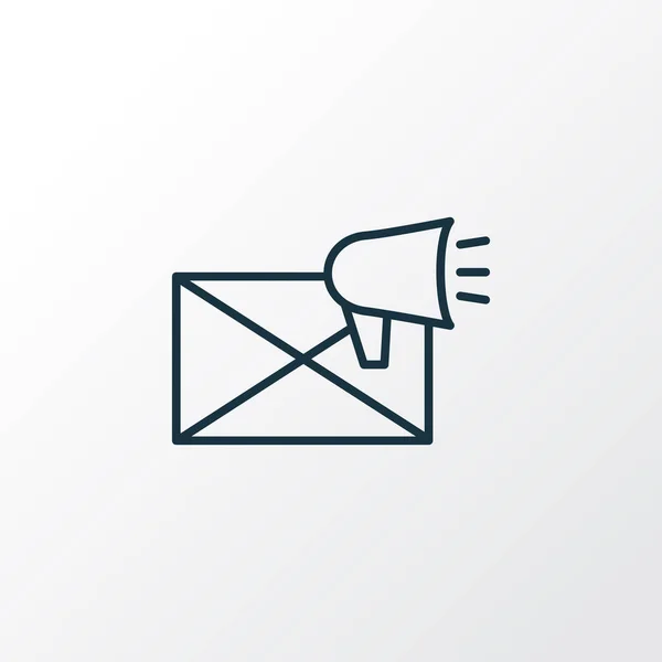 E-mail marketing icon line symbol. Premium quality isolated advertisement element in trendy style.