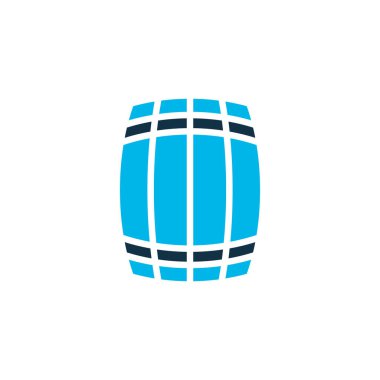 Varil simgesi renkli sembol. Premium kalite izole kapsayıcı öğe trendy tarzı.