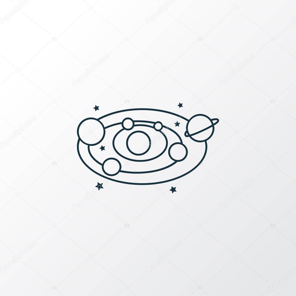 Astronomy icon line symbol. Premium quality isolated solar system element in trendy style.