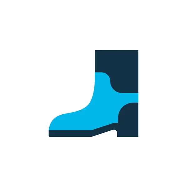 Sapatos de borracha ícone colorido símbolo. Elemento botas isoladas de qualidade premium em estilo moderno . — Vetor de Stock
