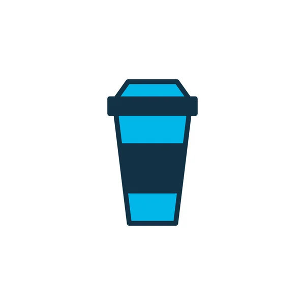 Icono de café símbolo de color. Elemento descafeinado aislado de primera calidad en estilo moderno . — Vector de stock