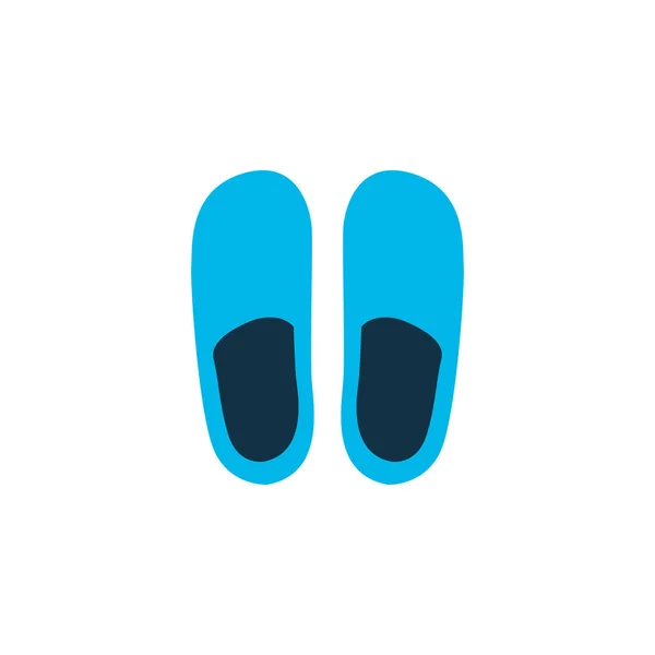 Chinelos ícone colorido símbolo. Elemento de sapatos caseiros isolados de qualidade premium em estilo moderno . — Vetor de Stock