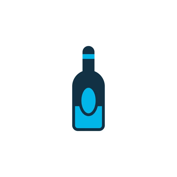 Alkohol symbol kolorowe ikony. Elementu na białym tle butelki jakości premium w modnym stylu. — Wektor stockowy