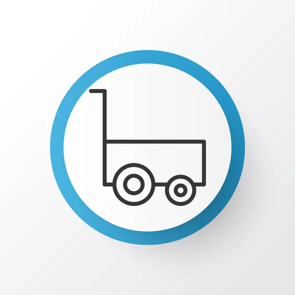 Leve o símbolo do ícone do vagão. Elemento de carrinho de carga isolado de qualidade premium em estilo moderno . — Vetor de Stock