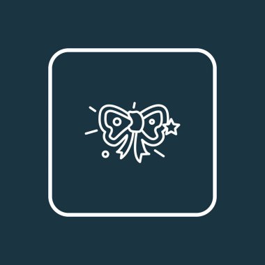 Festival yay simgesi satır sembolü. Premium kalite izole şerit öğesi trendy tarzı.