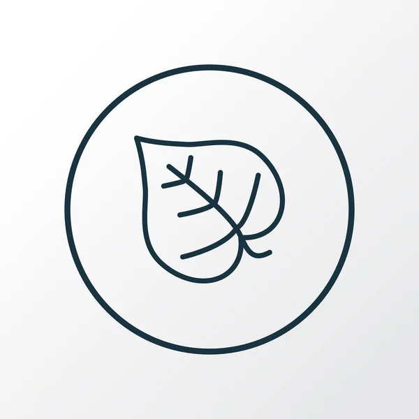 ライラックリーフアイコンラインシンボル。トレンディーなスタイルでプレミアム品質の分離ラベンダーの葉要素. — ストックベクタ