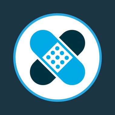 Yama simgesi renkli sembol. Moda tarzında birinci kalite izole edilmiş alçı ögesi.