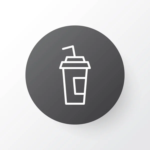 Symbol ikonu papíru pohár. Prémiové kvality izolované drink cup prvek v trendy stylu. — Stockový vektor