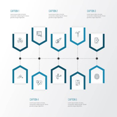Eğitim simgeler stil çevrimiçi deneme, mobil öğrenme, Arkeoloji ve diğer sınıf kağıt öğeleri kümesi satır. İzole illüstrasyon eğitim simgeler.