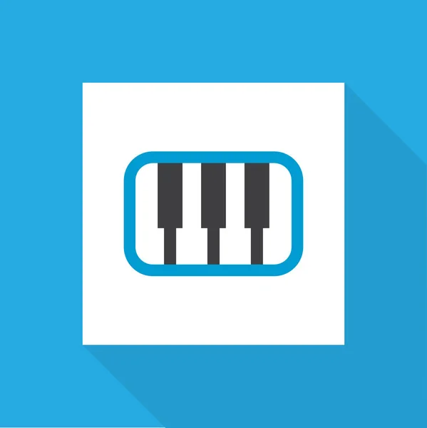 Syntezátor ikonu Béčko. Prémiové kvality izolované pianoforte prvek v trendy stylu. — Stockový vektor