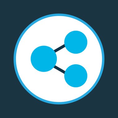 Diyagram simgesi renkli sembol. Premium kalite izole paylaşım öğe trendy tarzı.