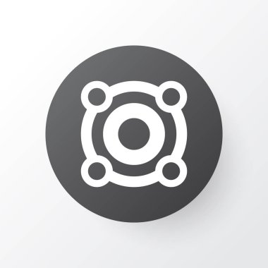 Hoparlör simgesi simgesi. Premium kalite izole hoparlör öğe trendy tarzı.