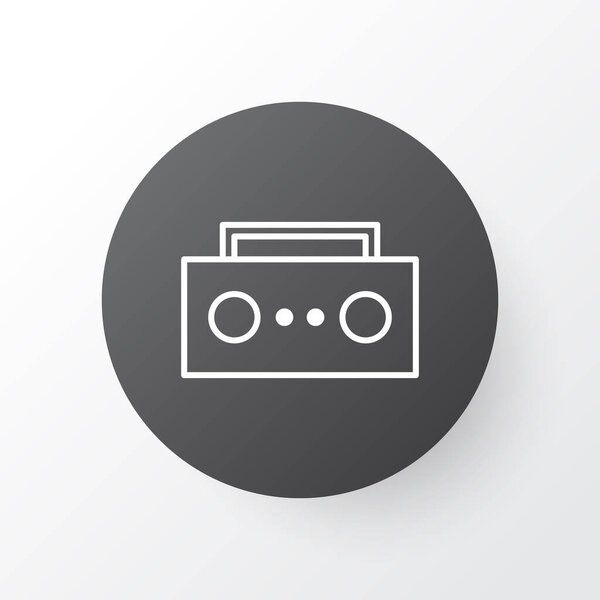 Tape icon symbol. Premium quality isolated broadcast element in trendy style.