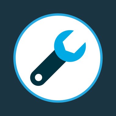 Onarım simgesi renkli sembol. Premium kalite izole anahtarı öğe trendy tarzı.