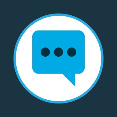 Sohbet simgesi renkli sembol. Premium kalite izole messenger öğe trendy tarzı.