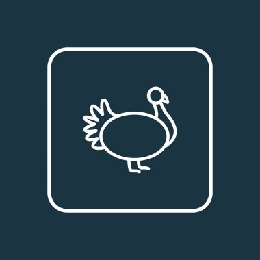 Türkiye'nin simgesi satır sembolü. Premium kalite izole kümes hayvanları öğe trendy tarzı.