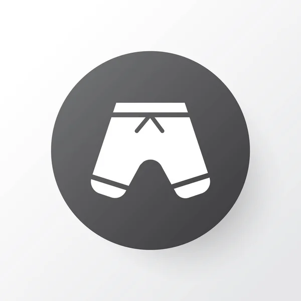Simbolo icona pantaloncini. Costumi da bagno isolati di qualità premium elemento in stile trendy . — Vettoriale Stock