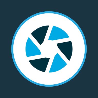 Çekim simgesi renkli sembol. Premium Kalite izole odak öğesi trendy tarzı.