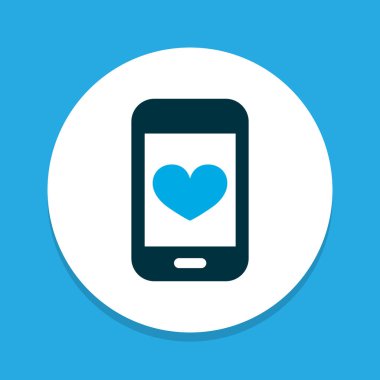 Cep telefonu simgesini renkli sembol. Premium kalite izole smartphone öğe trendy tarzı.