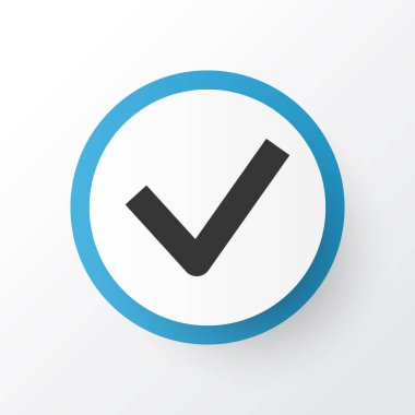 Onay işareti simgesi simgesi. Premium kalite trendy tarzı yapılan eleman izole.