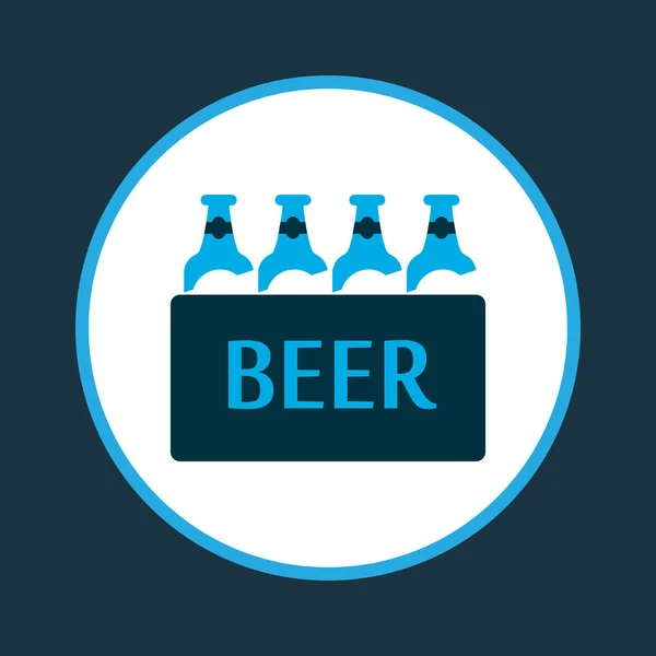 Ale box ikona dvojitý symbol. Prémiové kvality, samostatný případ piva prvku v trendy stylu. — Stockový vektor