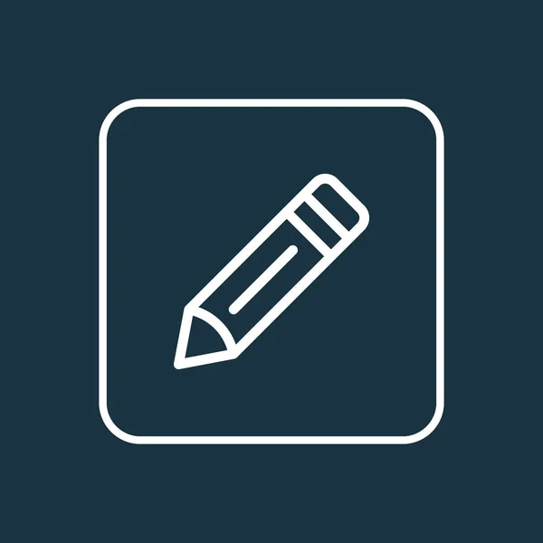 Simbolo linea icona penna. Elemento di scrittura isolato di qualità premium in stile trendy . — Foto Stock