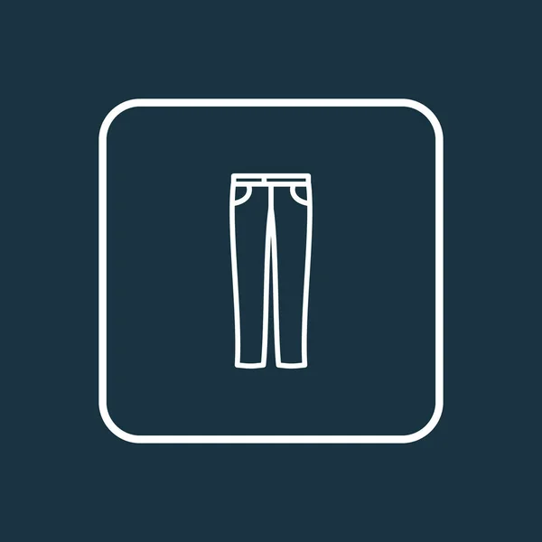 Jeans pictogram lijn symbool. Premium kwaliteit geïsoleerd broek element in trendy stijl. — Stockfoto