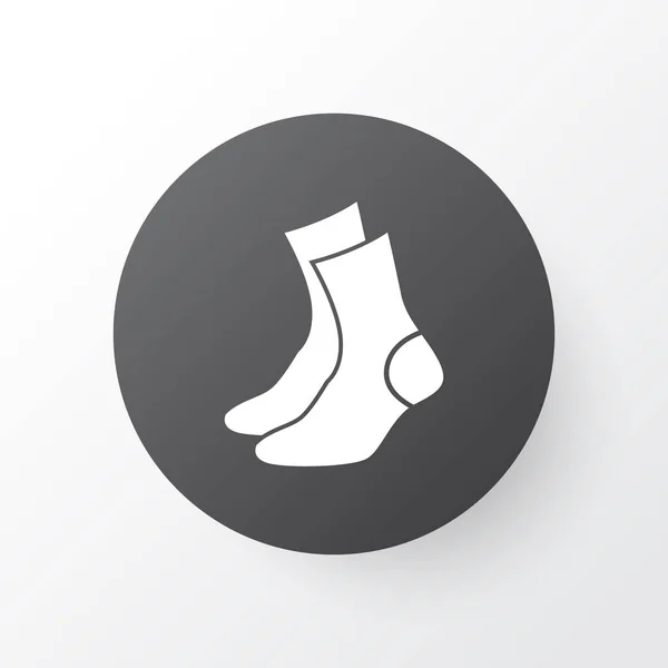 Σύμβολο εικονίδιο κάλτσες. Πριμοδότηση ποιότητας απομονωμένες μισό-σωλήνας στοιχείο σε μοντέρνο στυλ. — Φωτογραφία Αρχείου