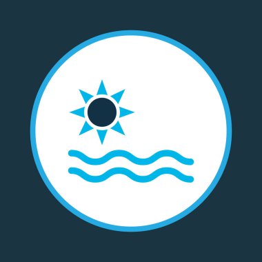 Deniz simgesi renkli sembol. Premium kalite izole edilmiş yaz ögesi modada.