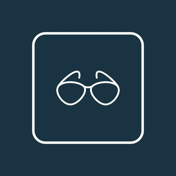 Gafas de sol símbolo de línea icono. Elemento de gafas aisladas de primera calidad en estilo de moda . — Archivo Imágenes Vectoriales