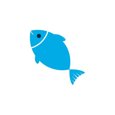Balık simgesi renkli sembol. Premium kalite izole tuna öğe trendy tarzı.