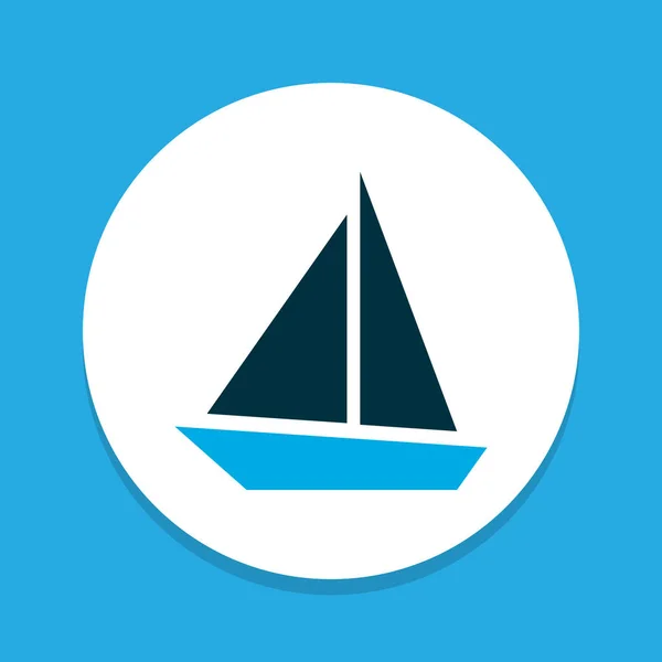 Segling ship ikon färgad symbol. Premium kvalitet isolerad segelbåt element i trendig stil. — Stockfoto
