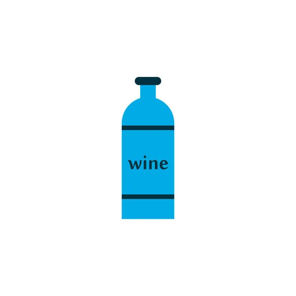 Botella de vino icono símbolo de color. Elemento cabernet aislado de primera calidad en estilo moderno . — Vector de stock