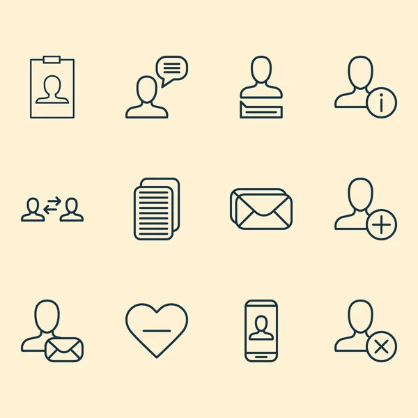 Communication icons set with connect, communication, inbox and other connect elements. Isolated  illustration communication icons.