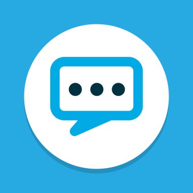 Diyalog renkli sembol simge. Premium kalite izole sohbet öğesinde trendy tarzı.