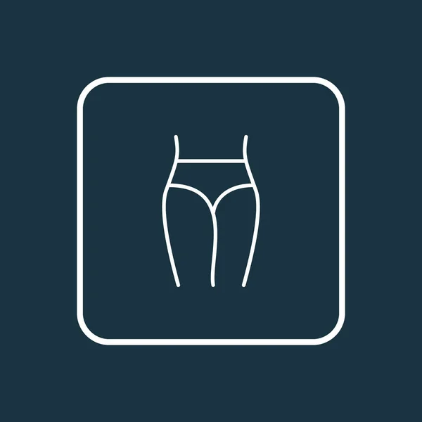 Culotte icône ligne symbole. Élément de sous-vêtements isolés de qualité supérieure dans un style tendance . — Image vectorielle