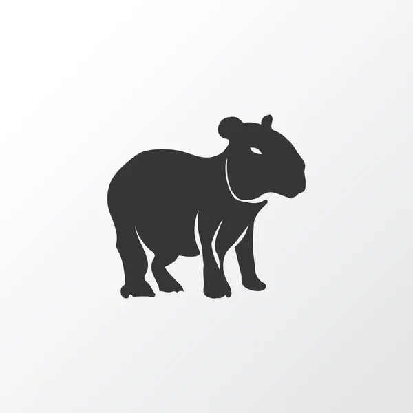 Symbole d'icône Capybara. Élément gerbille isolé de qualité Premium dans un style tendance . — Image vectorielle