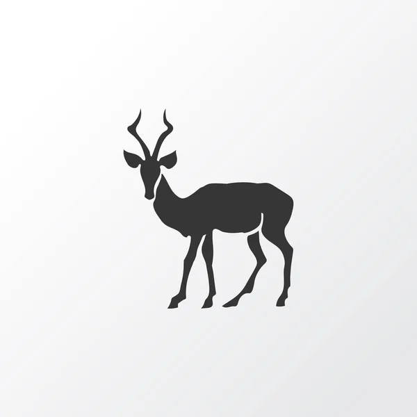Simbolo dell'icona Impala. Elemento antilope isolato di qualità premium in stile trendy . — Foto Stock