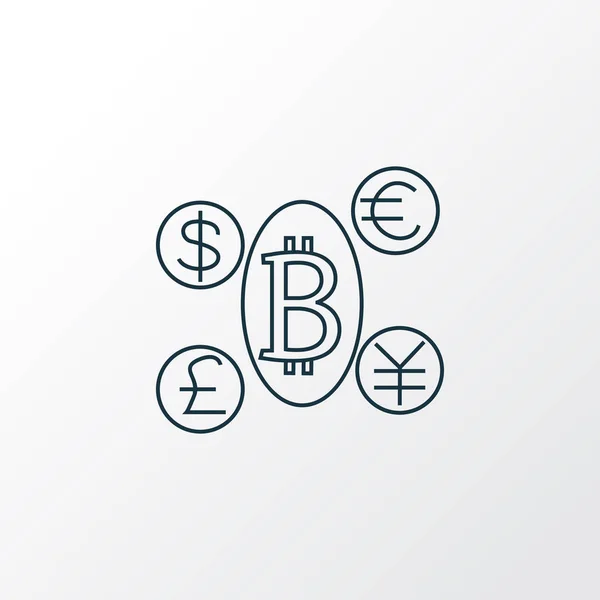 Cryptocoin icon line symbol. Premium quality isolated cryptocurrency element in trendy style. — Stock Photo, Image