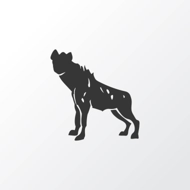 Hyena icon symbol. Premium quality isolated wolf element in trendy style. clipart