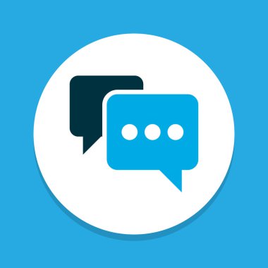 Yorum simge renkli sembol. Premium kalite izole Not öğe trendy tarzı.