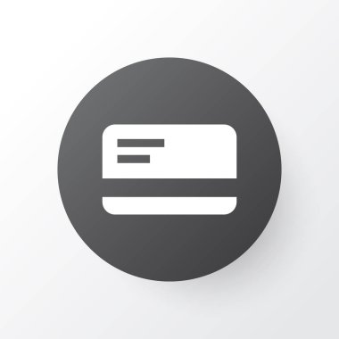 Banka kartı simgesi simgesi. Premium kalite izole ödeme öğe trendy tarzı.