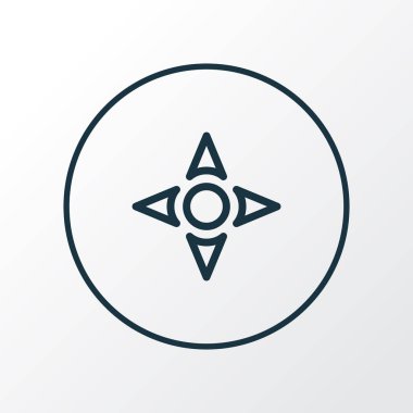 Denetleyicisi simgesi satır sembolü. Premium kalite izole ok öğe trendy tarzı.