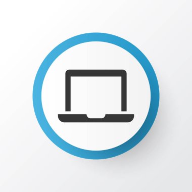 Dizüstü bilgisayar simgesi simgesi. Premium Kalite izole defter öğe Trendy tarzı.