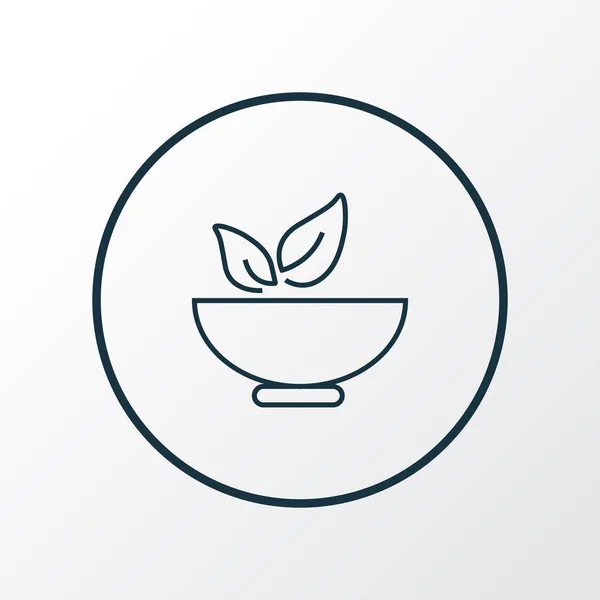 Healthy food icon line symbol. Premium quality isolated mortar element in trendy style.