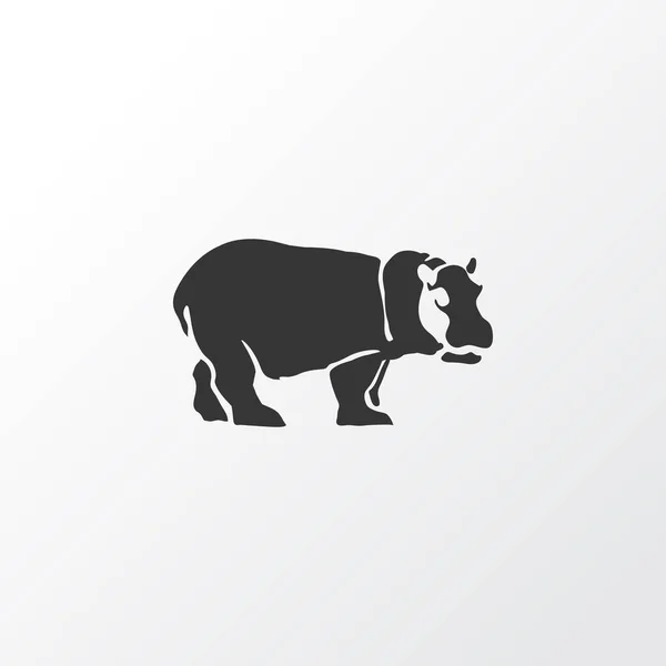 Hipopotam ikona symbol. Element hipopotam na białym tle jakości premium w modnym stylu. — Zdjęcie stockowe