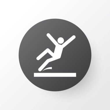 Kaygan alan simgesi simgesi. Premium kalite izole yüzey öğesinde trendy tarzı.