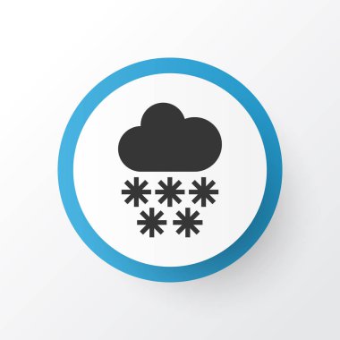 Kar yağışı simgesi simgesi. Premium Kalite izole Kış moda stil öğesinde.